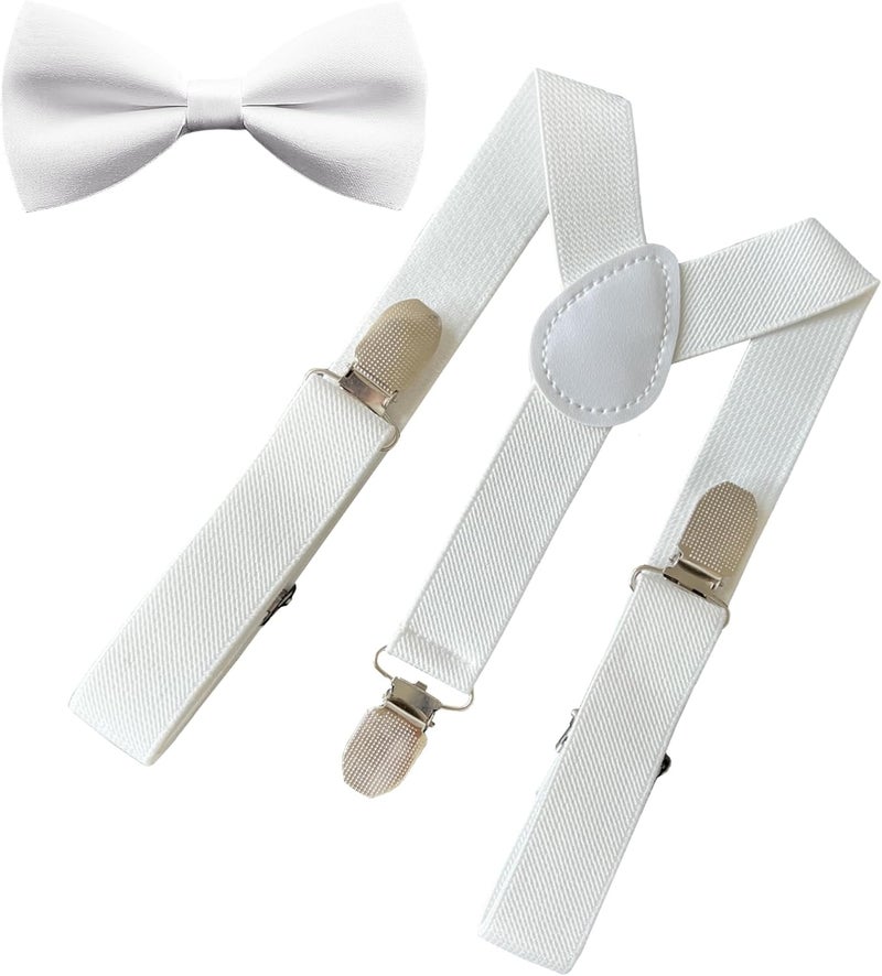 NumRealm Store Child Kids Suspenders Adjustable Y-Shape Elastic Braces with Non-Slip Silicone Pads Suitable for Boys Girls Toddler - Image 1